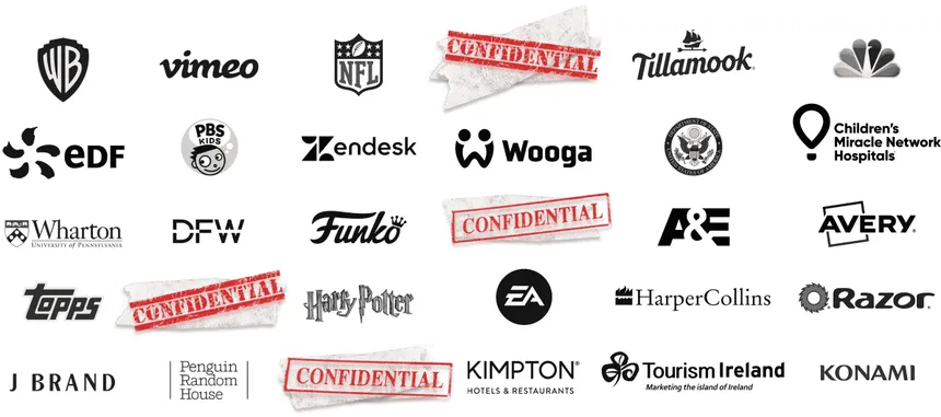 Our Amazing Client List (redacted)