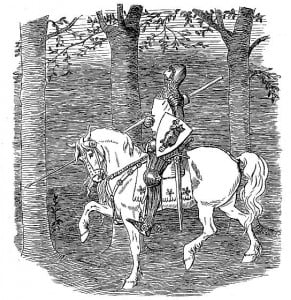 Drawing_of_a_Knight_on_Horseback